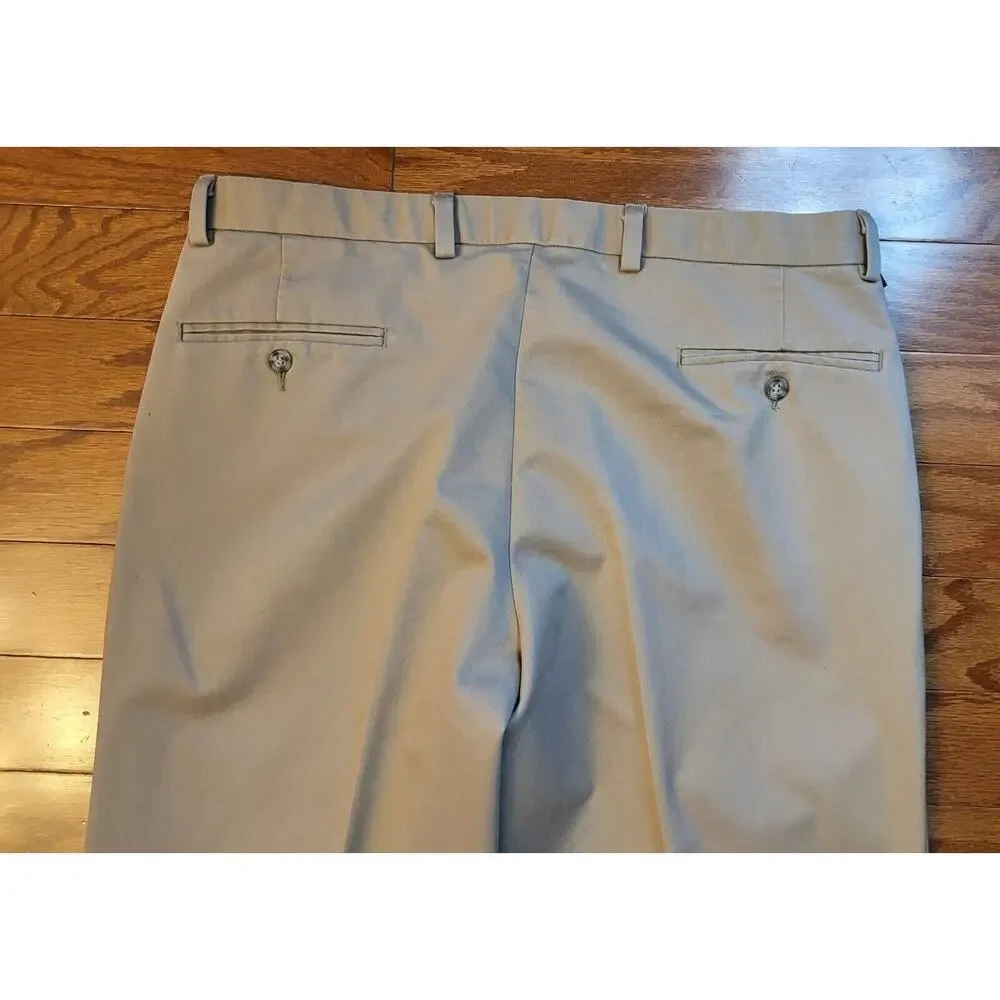 Dockers Men's Pants Size W36 L30 Classic Fit Flat Front Stain Defender Chino